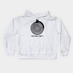 Hypnoticat - Black Cat Kids Hoodie